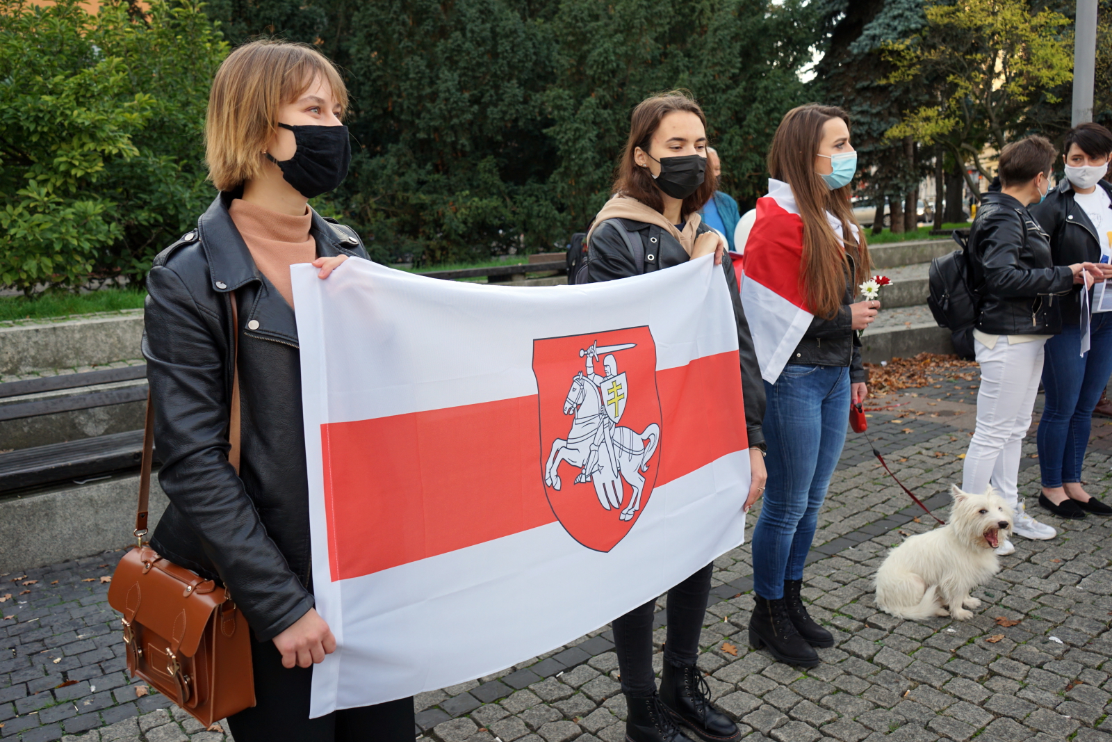 Marsz Solidarności z kobietami Białorusi w Szczecinie Fot. PAP/Marcin Bielecki