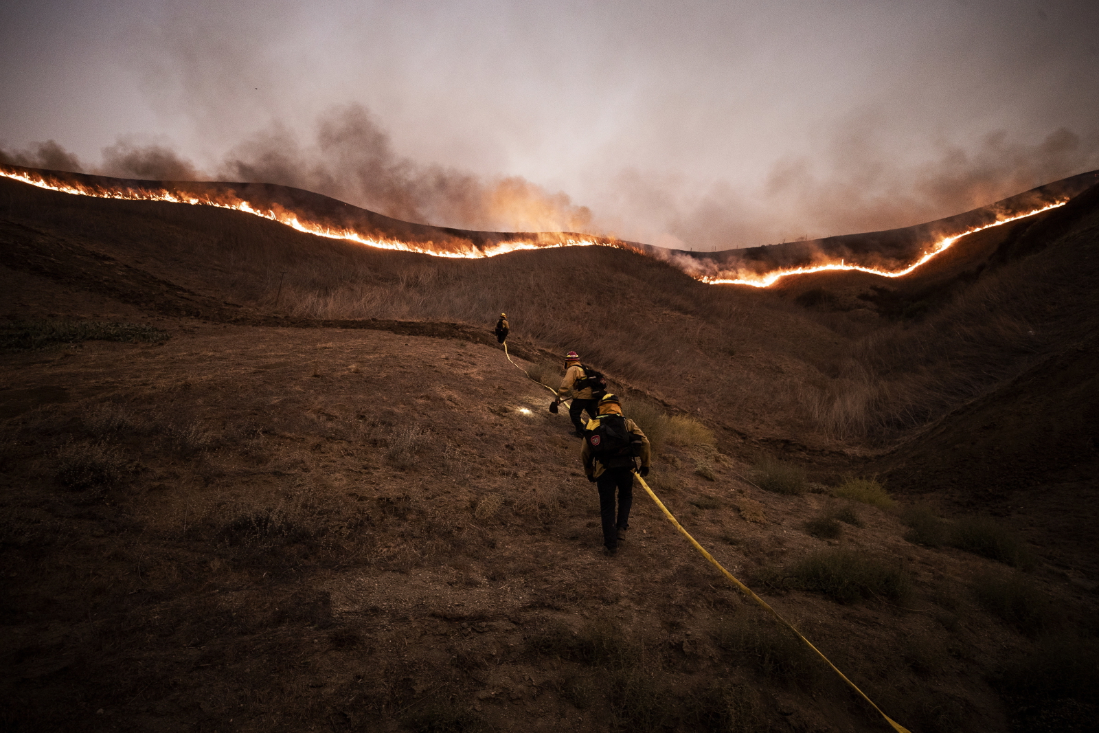 Pożary w Kalifornii EPA/ETIENNE LAURENT 