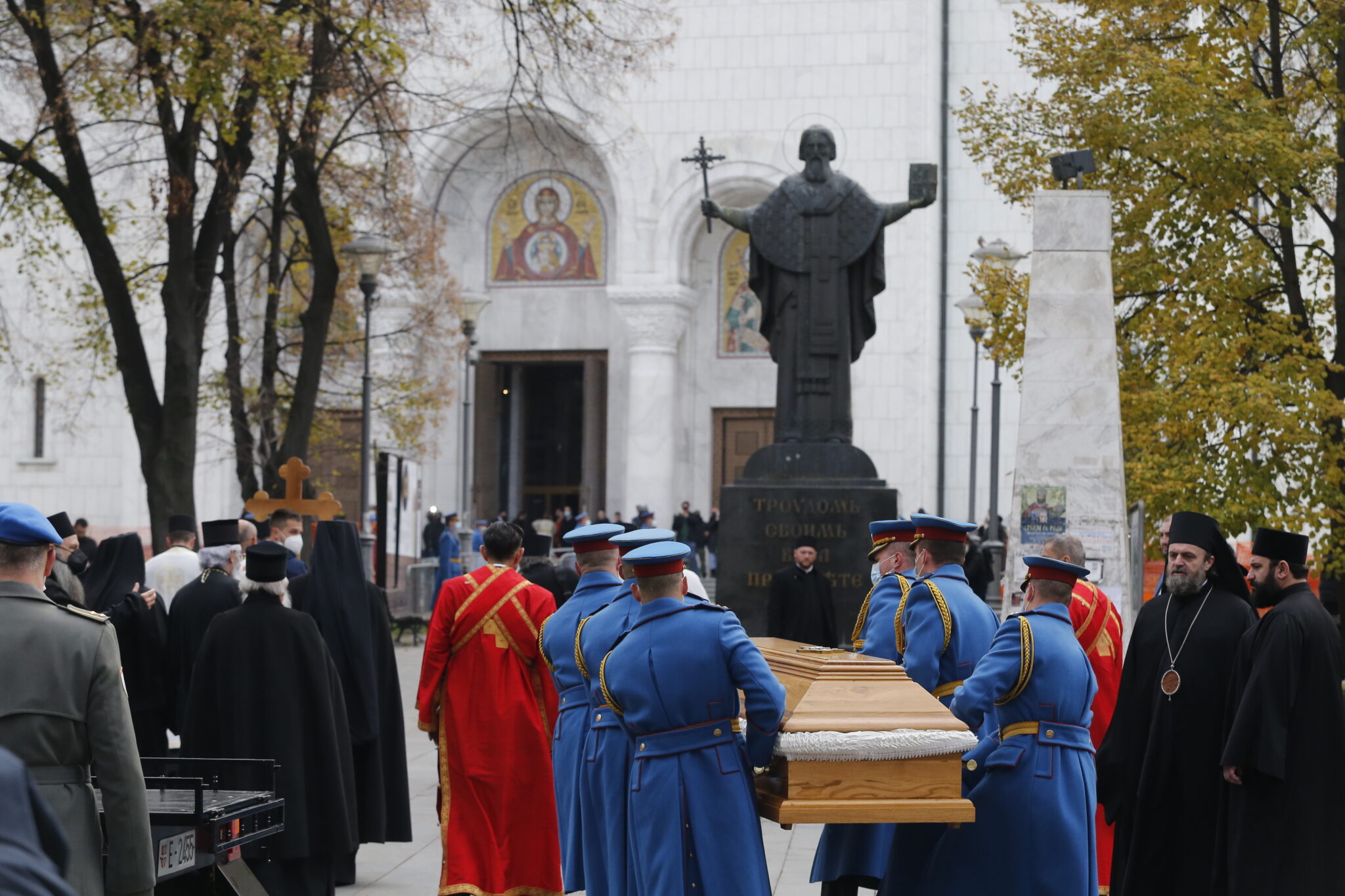Serbia: pogrzeb patriarchy Ireneusza. fot. EPA/MARKO DJOKOVIC