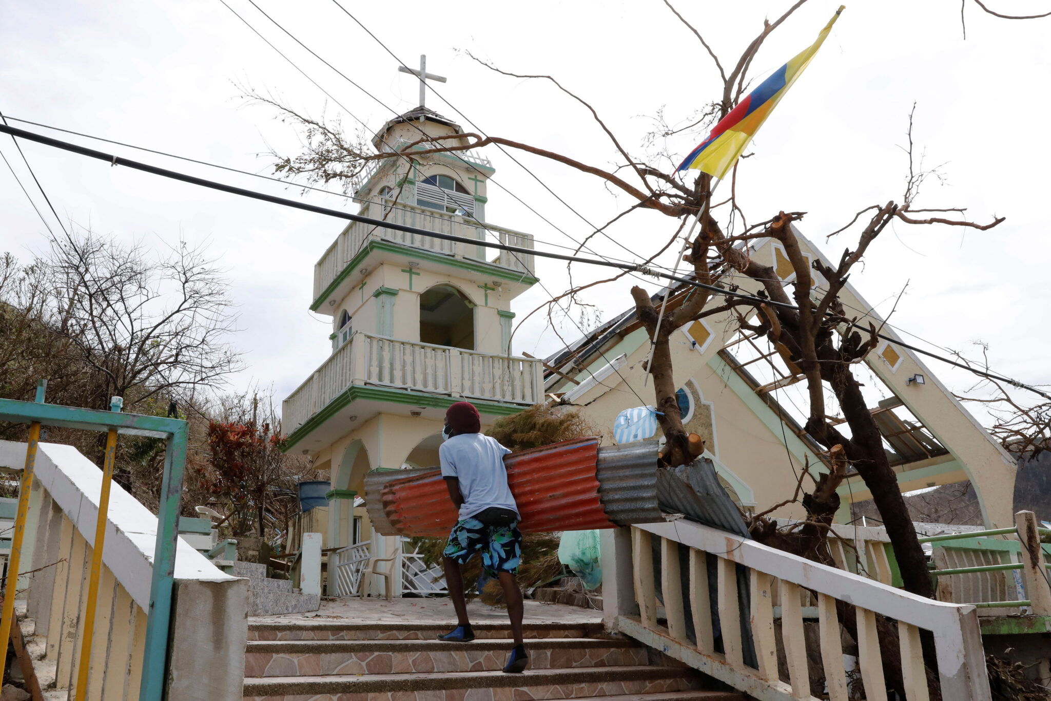 Kolumbia: Krajobraz po huraganie lota. fot.  EPA/Mauricio Duenas Castaneda