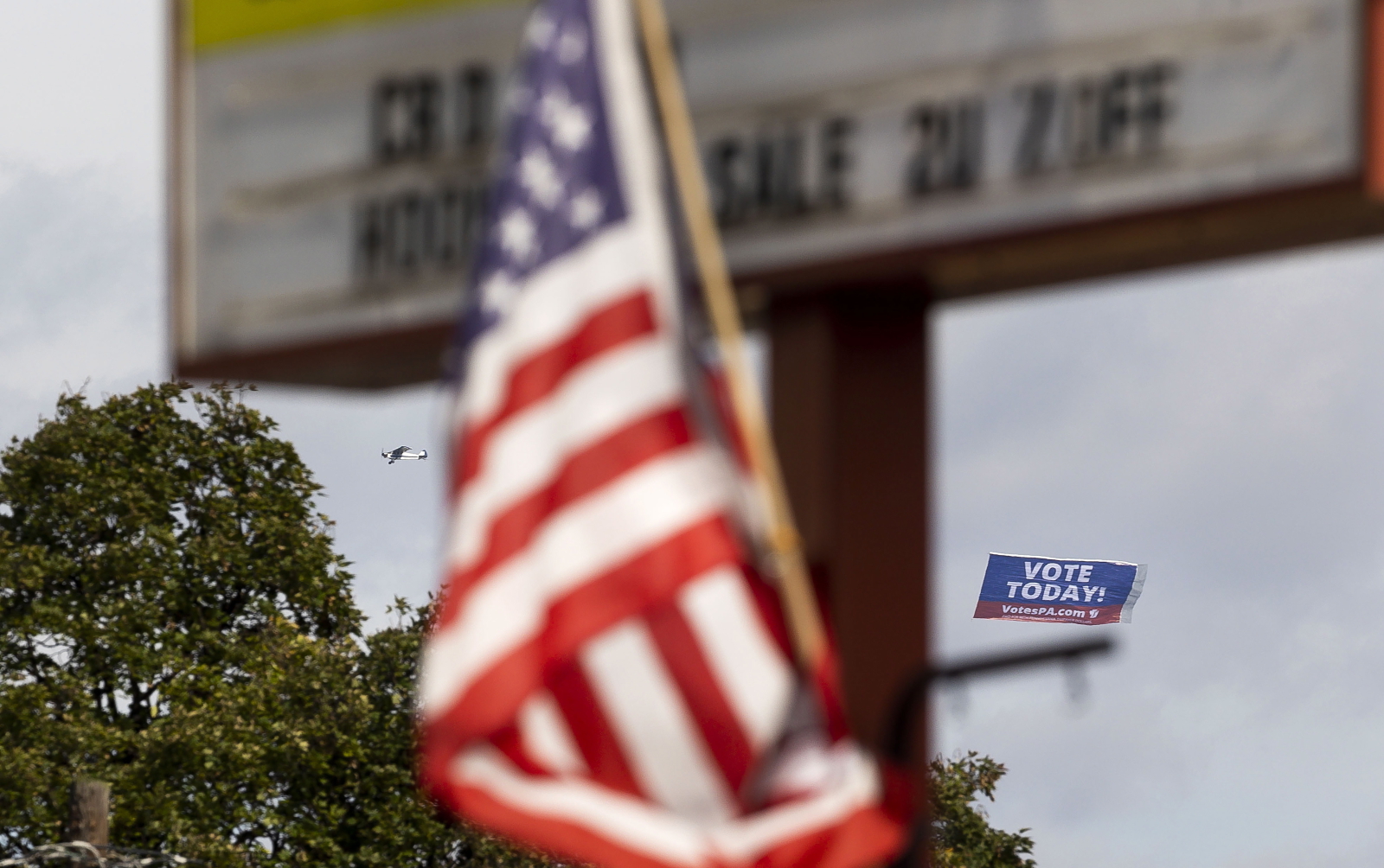 Dzień wyborów w USA fot.  EPA/JUSTIN LANE 