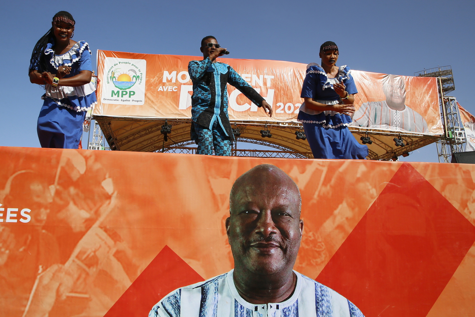 Kampania prezydencka z Burkinia Faso. Fot. EPA/LEGNAN KOULA 