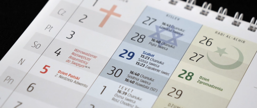 kalendarz trzech religii