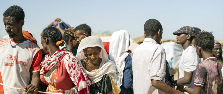 Etiopscy uchodźcy w Sudanie fot. EPA/ALA KHEIR