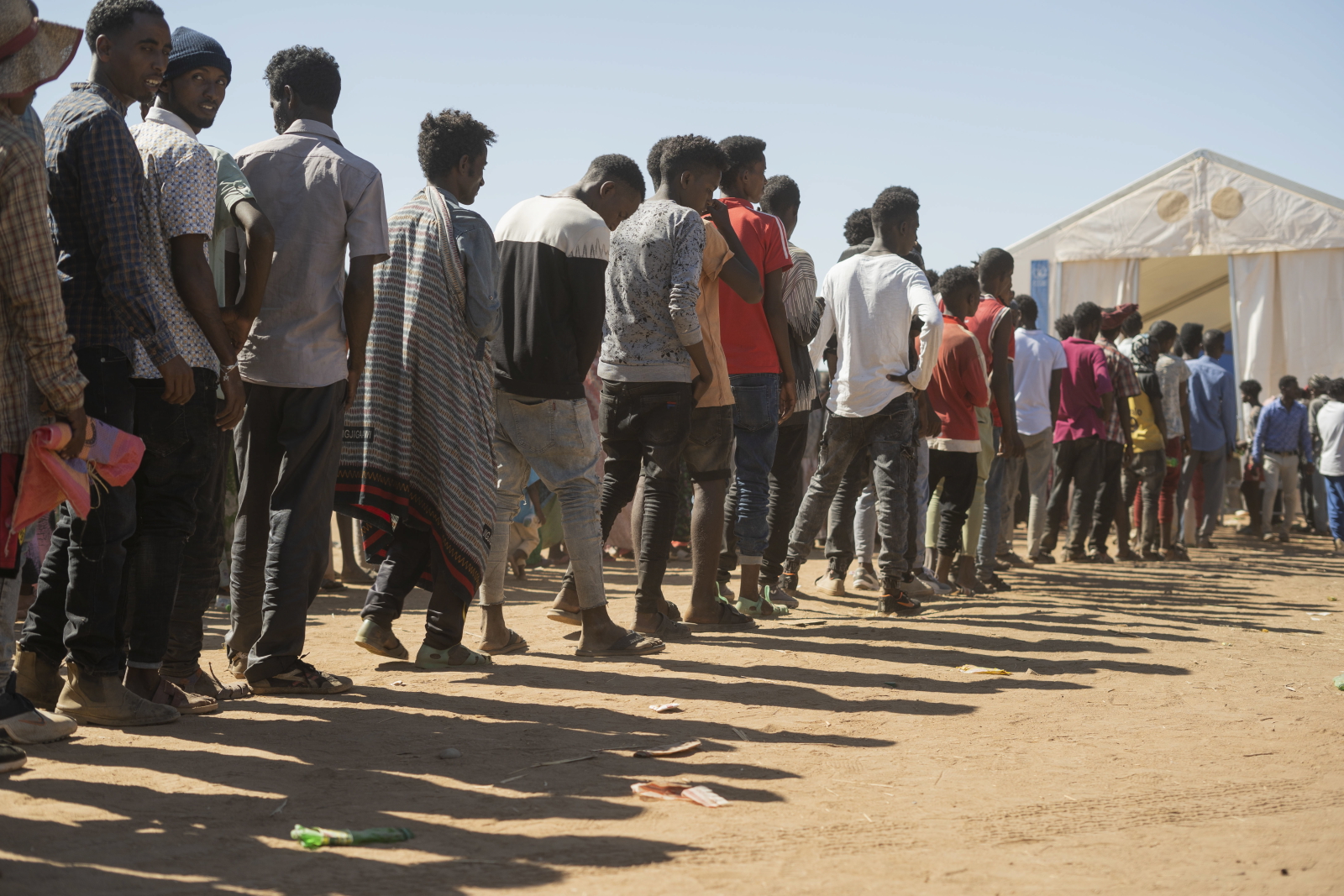Etiopscy uchodźcy w Sudanie fot. EPA/ALA KHEIR
