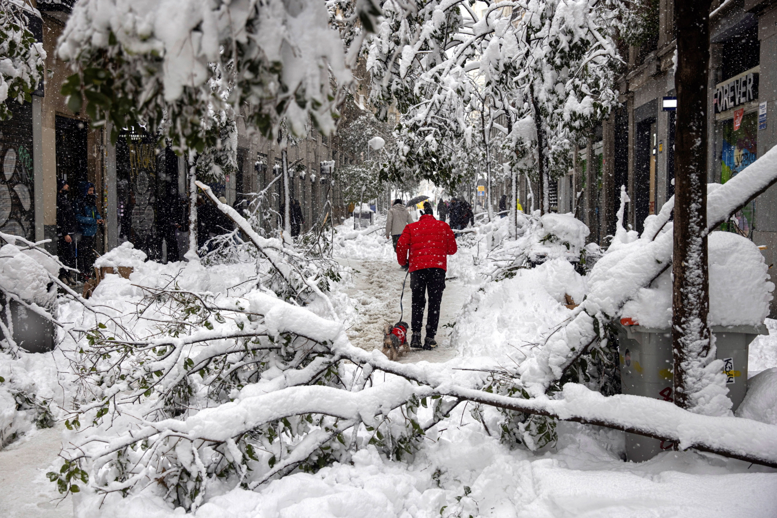 Hiszpania zasypana śniegiem. EPA/Rodrigo Jimenez 
