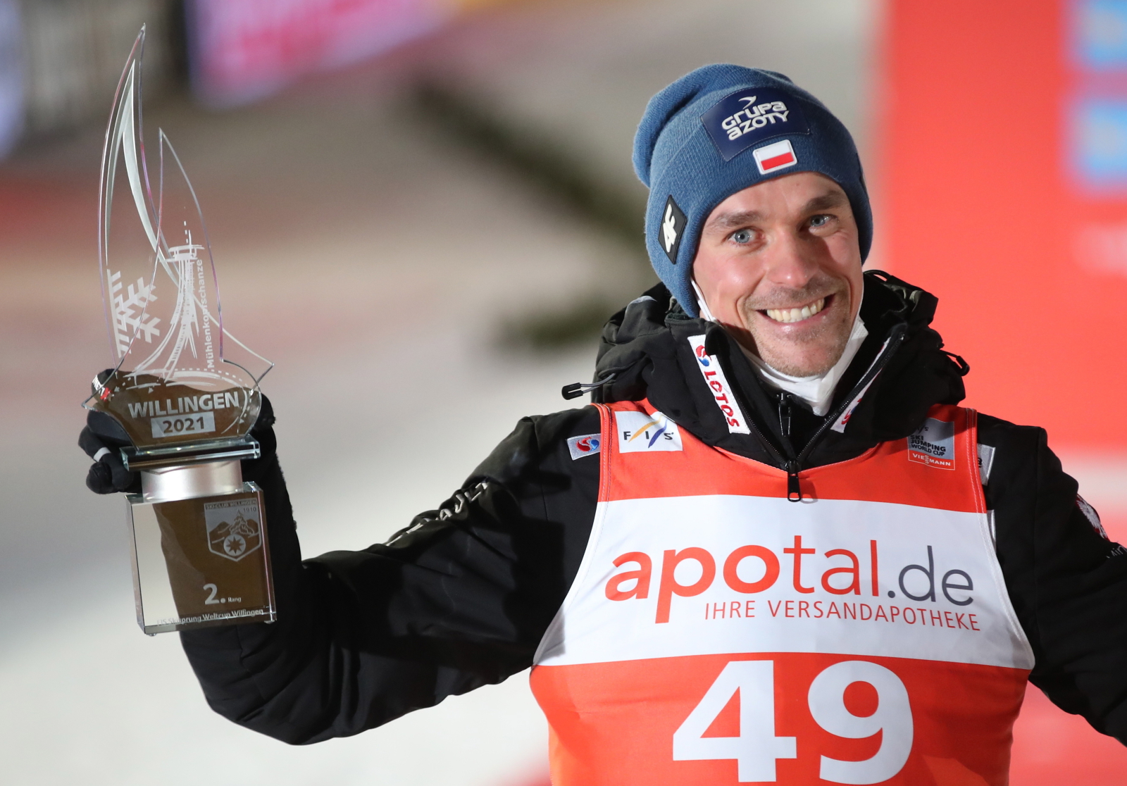 Piotr Żyła 2. w Willingen fot. EPA/FRIEDEMANN VOGEL 
