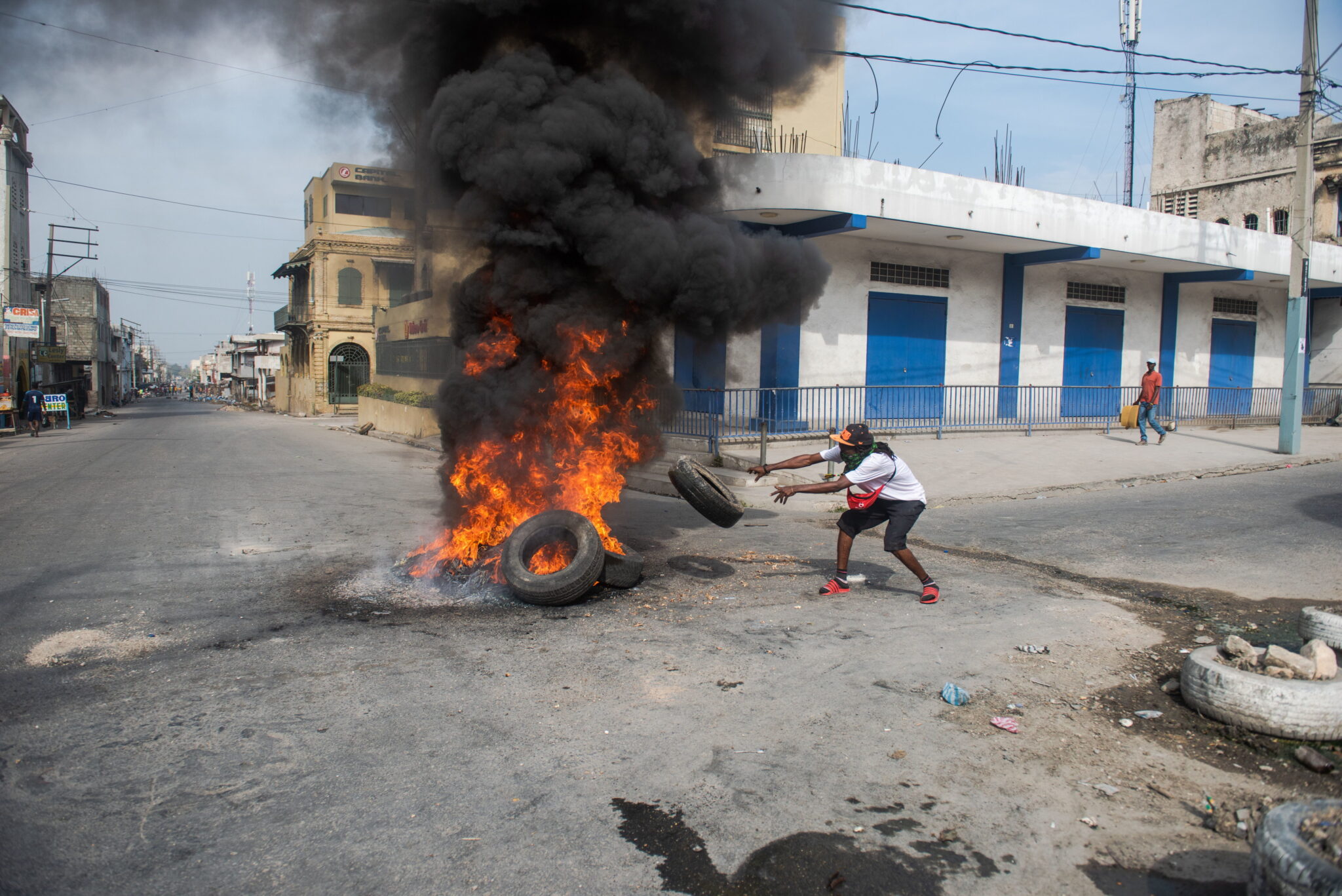 Haiti, protesty przeciwko rządom prezydenta Jovenela Moise'a, fot. EPA / JEAN MARC HERVE ABELARD 