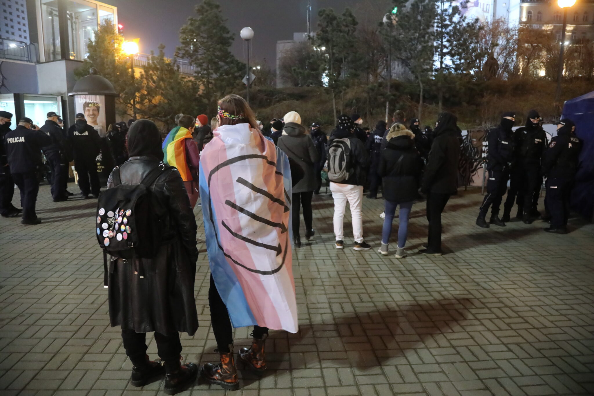 Trening solidarnościowy z osobami LGBT+  w Warszawie. Fot. PAP/Wojciech Olkuśnik