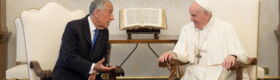 papież franciszek z prezydentem portugalii