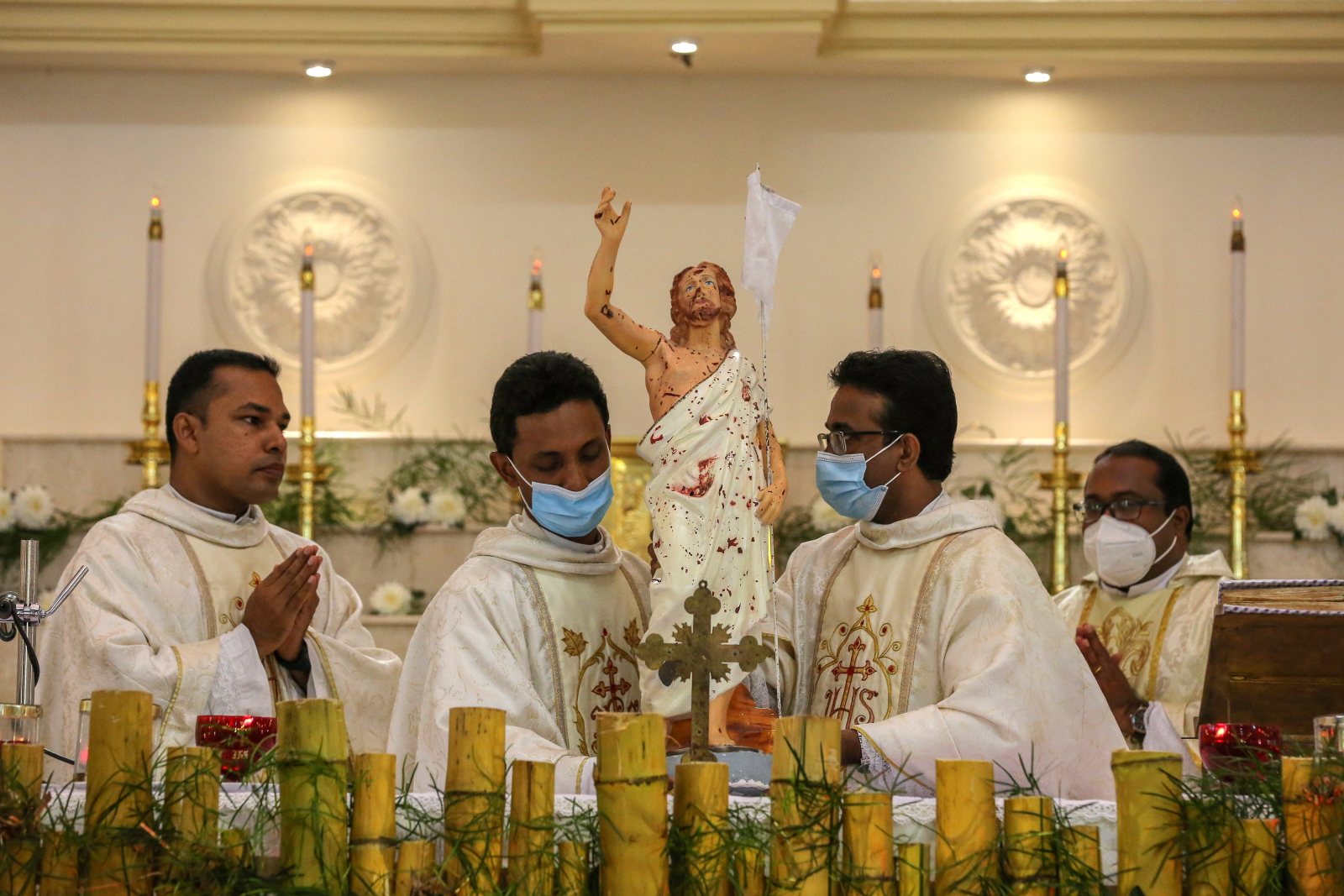 Wielkanoc na Sri Lance, fot. EPA/CHAMILA KARUNARATHNE 