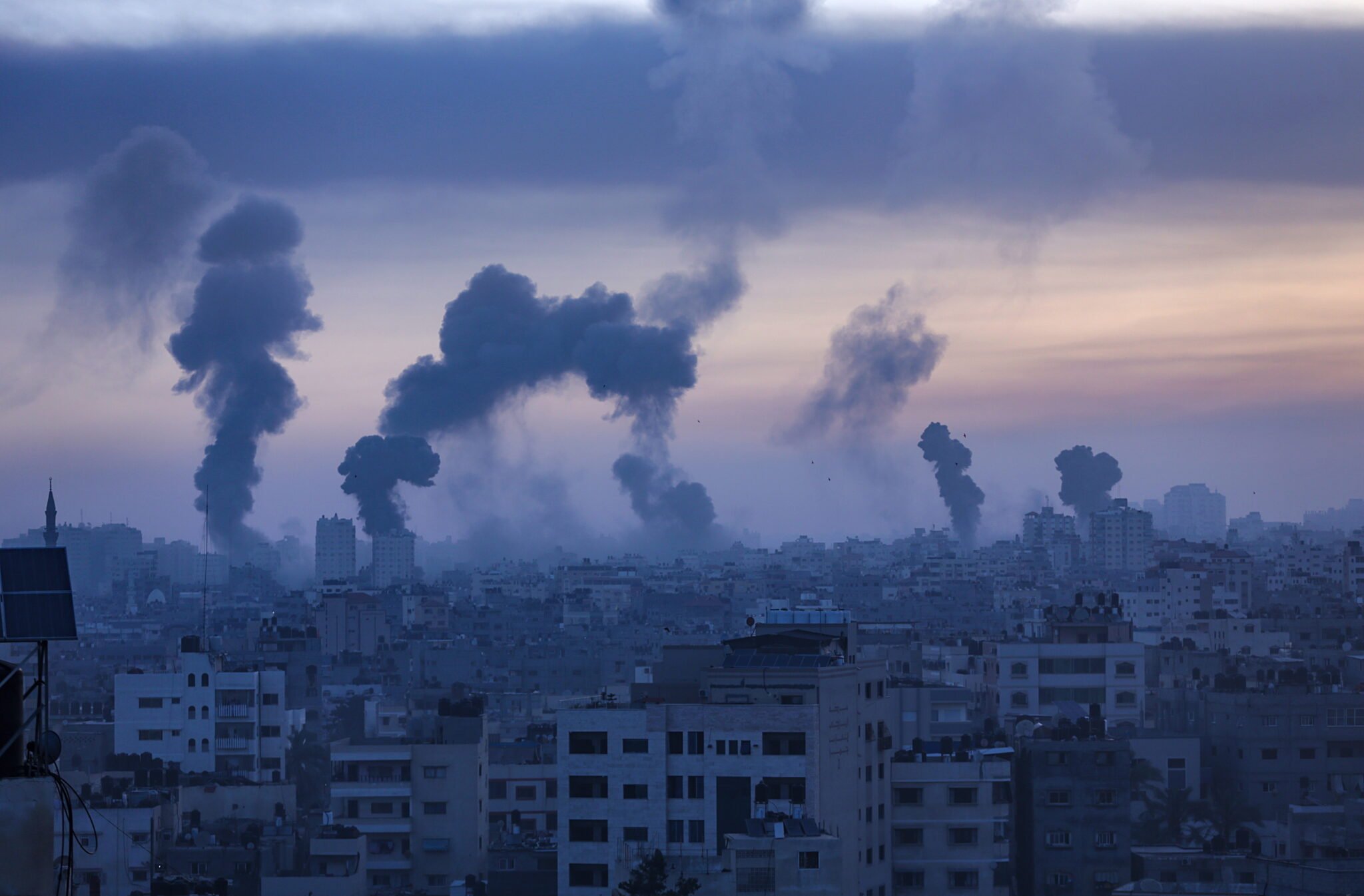 Gaza ogarnięta wojną. fot. EPA/HAITHAM IMAD 