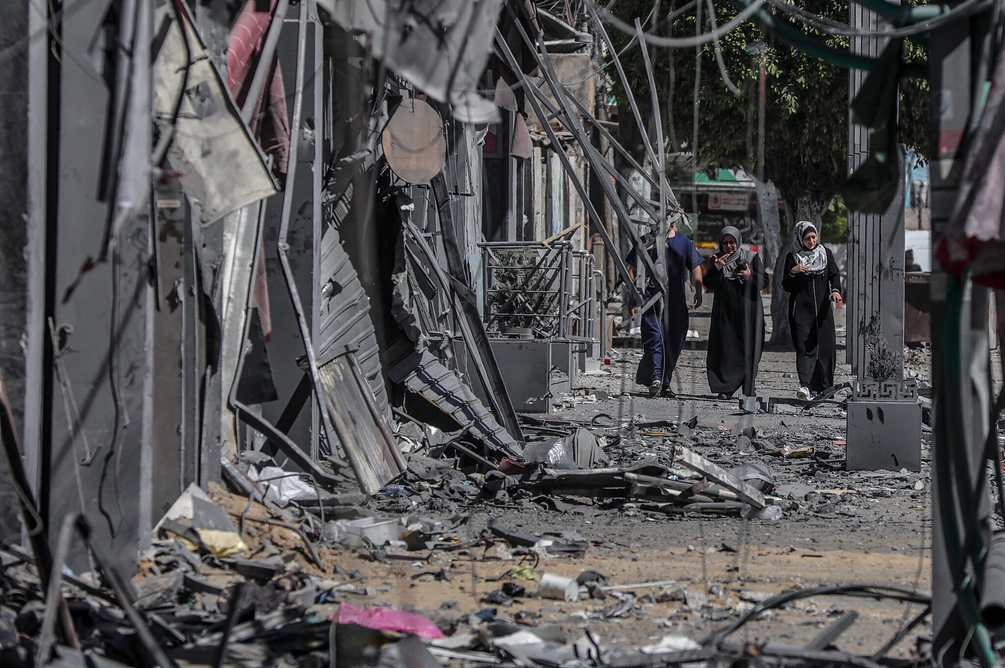 Zniszczenia w Palestynie. fot. EPA/MOHAMMED SABER 