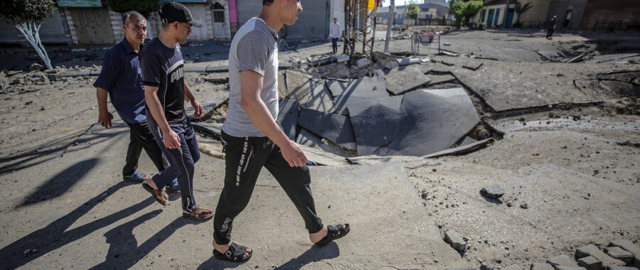 Możliwa wojna w Strefie Gazy fot. EPA/MOHAMMED SABER