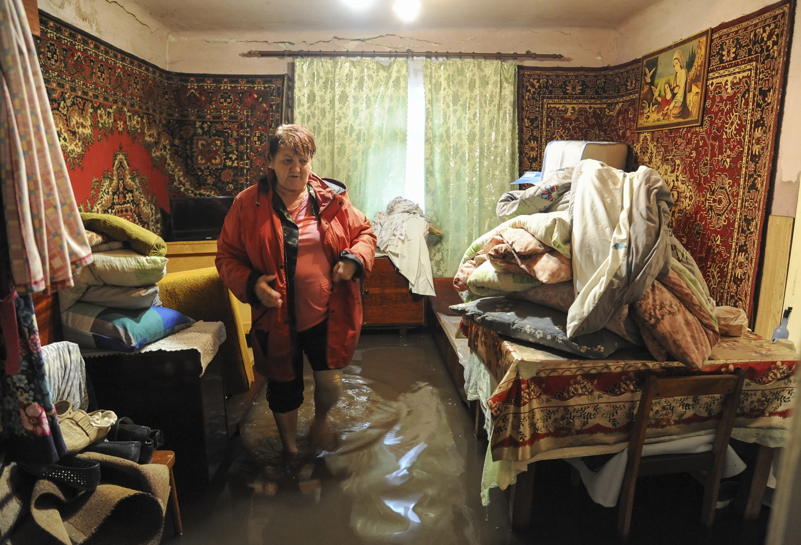Powódź na Ukrainie  EPA/MYKOLA TYS 