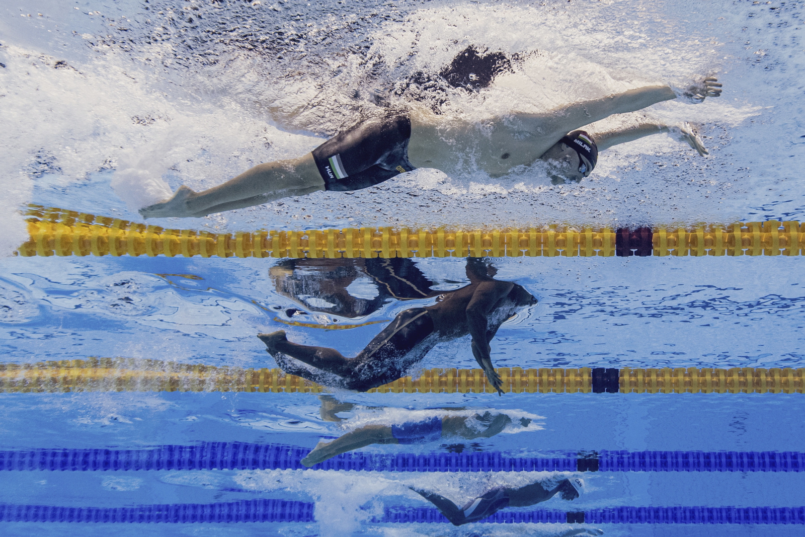 Tokio - zawody w pływaniu fot. EPA/PATRICK B. KRAEMER