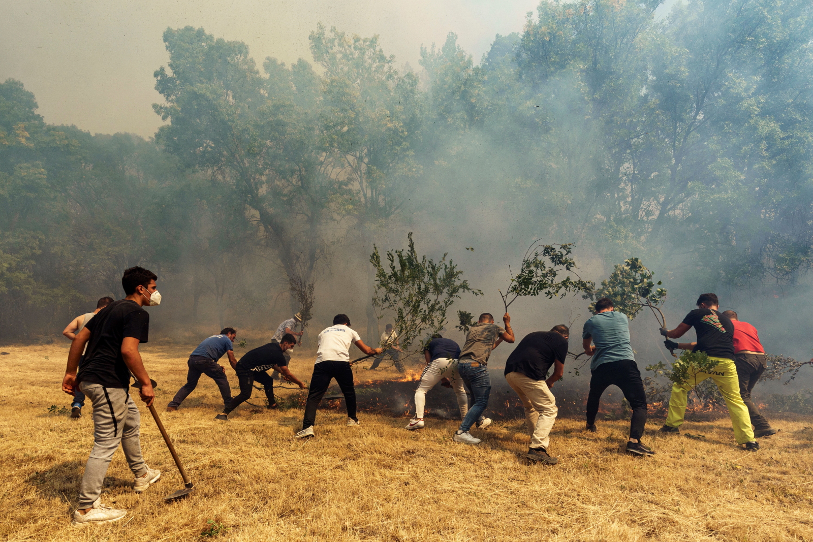 pożary lasów w Hiszpanii