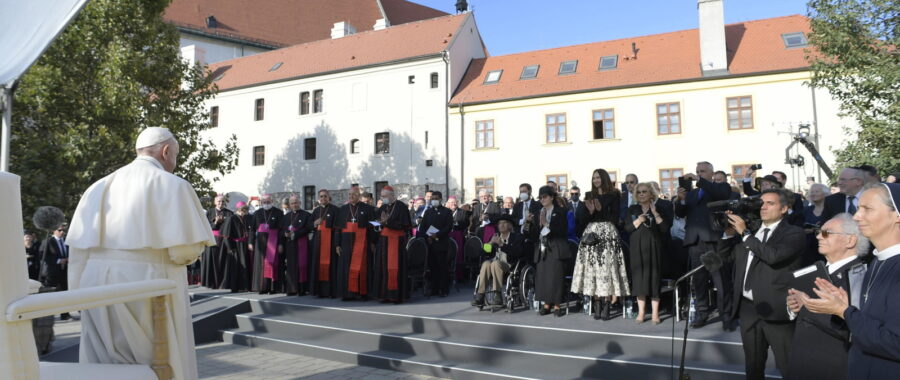 papież franciszek na słowacji