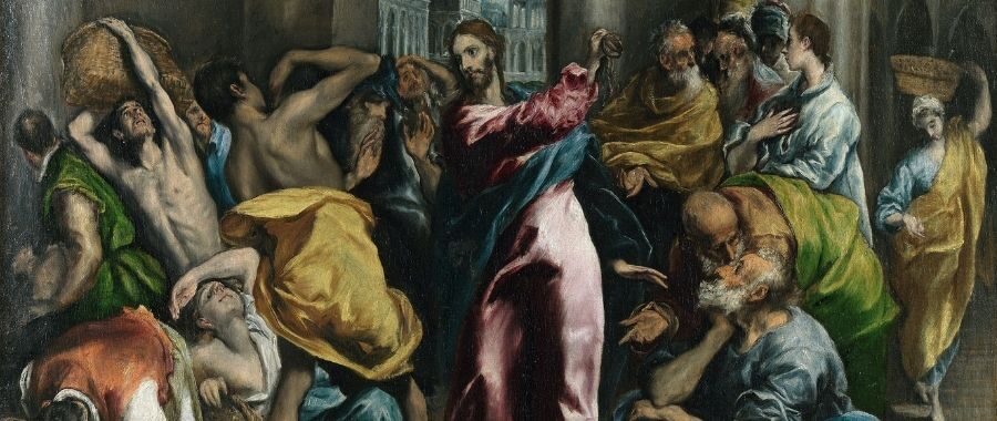 Wyrzucenie kupców ze świątyni, El Greco, 1600.