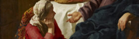 Vermeer Maria Marta Jezus w Betanii