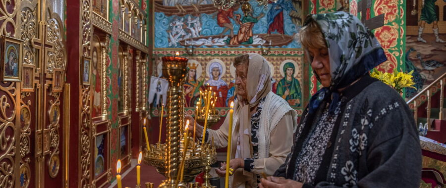 modlitwa cerkiew kijów ukraina wojna prawosławie
