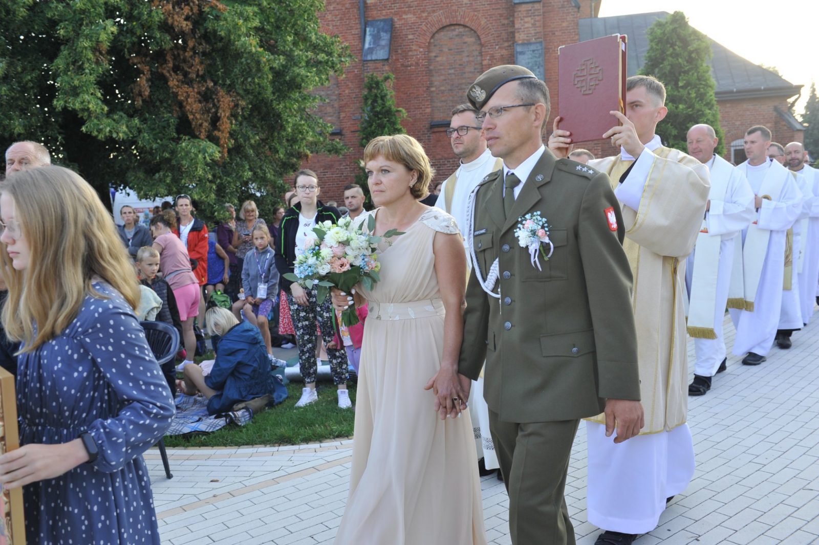Les amants se sont mariés lors d’un pèlerinage au monastère de Jasná Góra