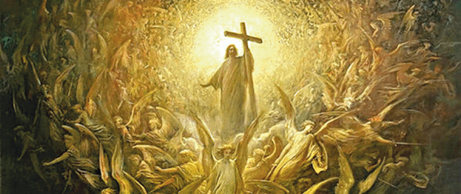 Gustave Dore, Triumf chrześcijaństwa  nad pogaństwem, apokalipsa zwycięstwo, vinit, nadzieja, zbawienie