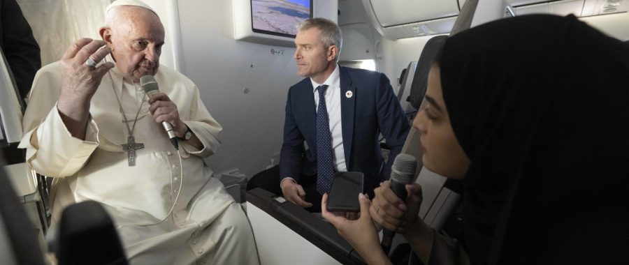 papież Bahrajn samolot