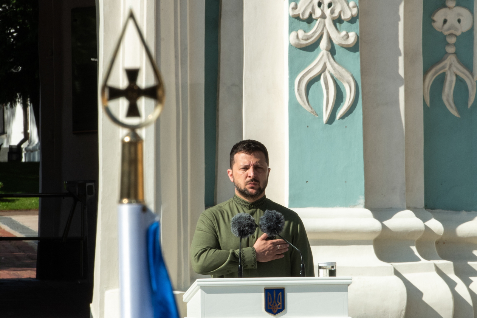 Kijów: chrześcijanie modlili się o pokój, wraz z nimi prezydent Ukrainy i jego małżonka
