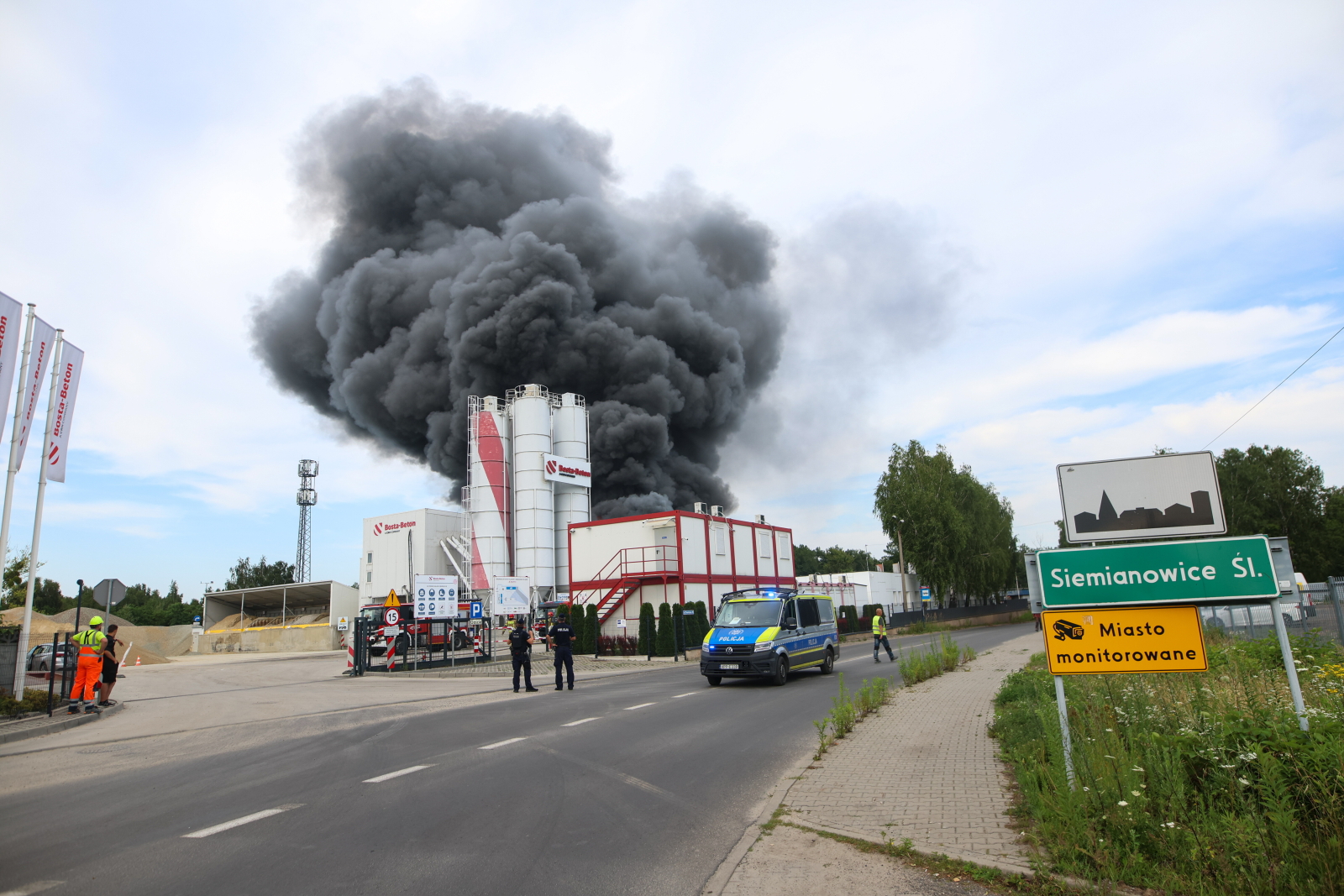 Pożar w Siemianowicach Śląskich [+GALERIA] [AKTUALIZACJA]