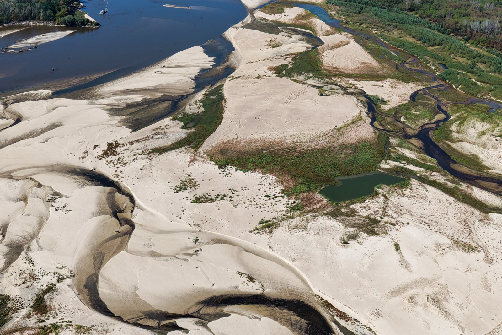 IMGW: rekordowo niski stan Wisły, 7 cm na stacji Warszawa-Bulwary