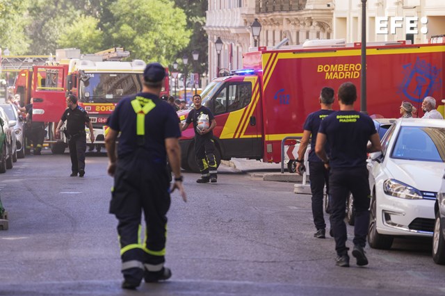 W centrum Madrytu zawalił się budynek; co najmniej trzy osoby ranne [+WIDEO]