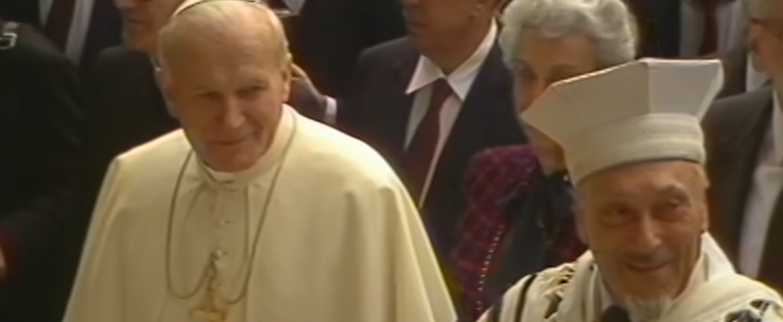 Jan Paweł II w synagodze, oryginalne nagranie i wideo z 1986 r.