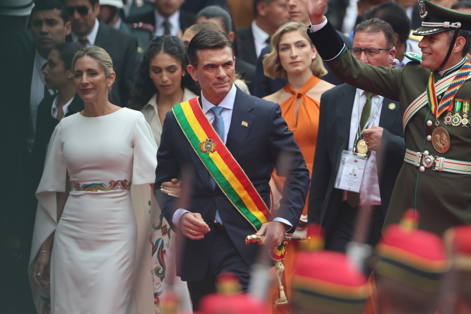 Boliwia: zaprzysiężenie prezydenta na stopniach katedry