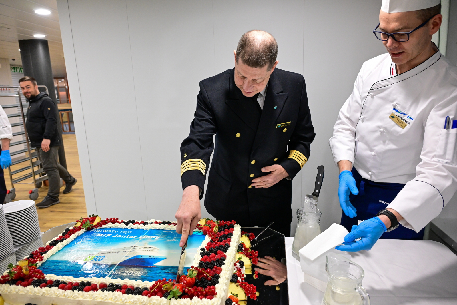 Prom Jantar Unity wypłynął w pierwszy rejs do Trelleborga [+GALERIA]