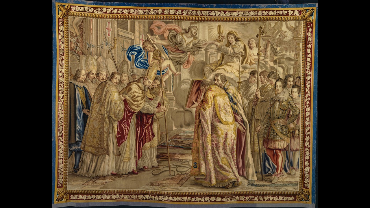 Muzea Watykańskie: arrasy Barberinich i Bazylika św. Piotra