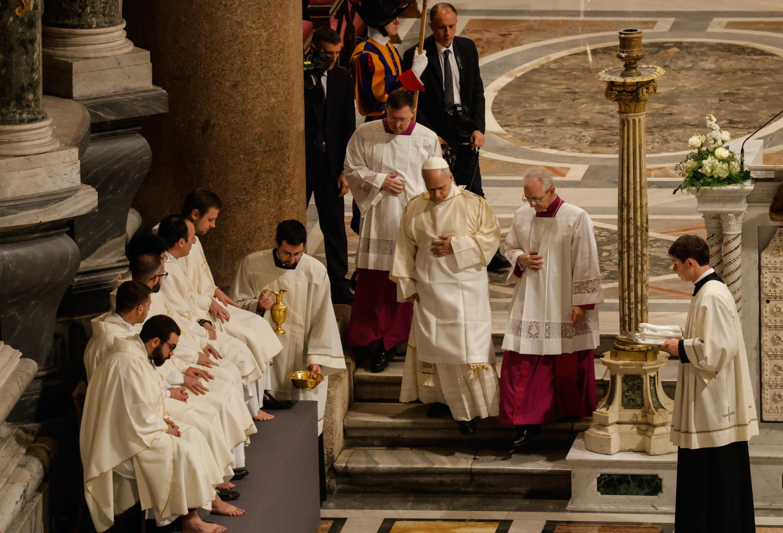 Po raz pierwszy od 2012 roku msza Wieczerzy Pańskiej odbyła się na Lateranie [+GALERIA]