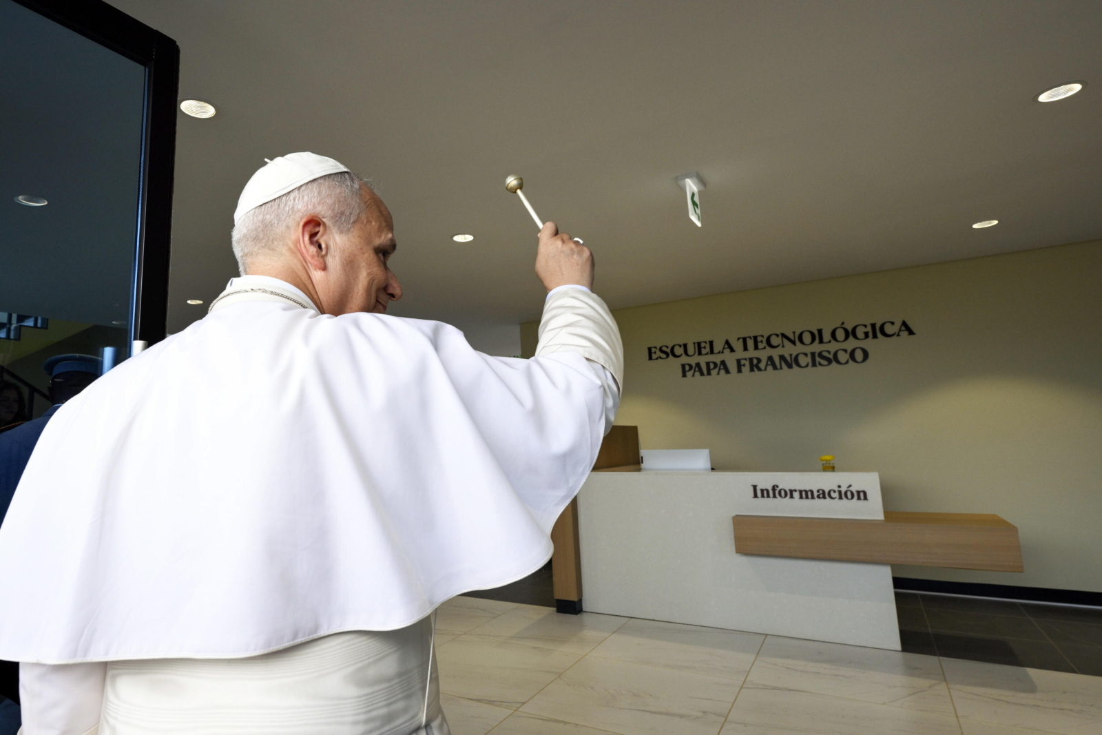 Leon XIV odwiedził Szkołę Techniczną im. Papieża Franciszka w Mongomo