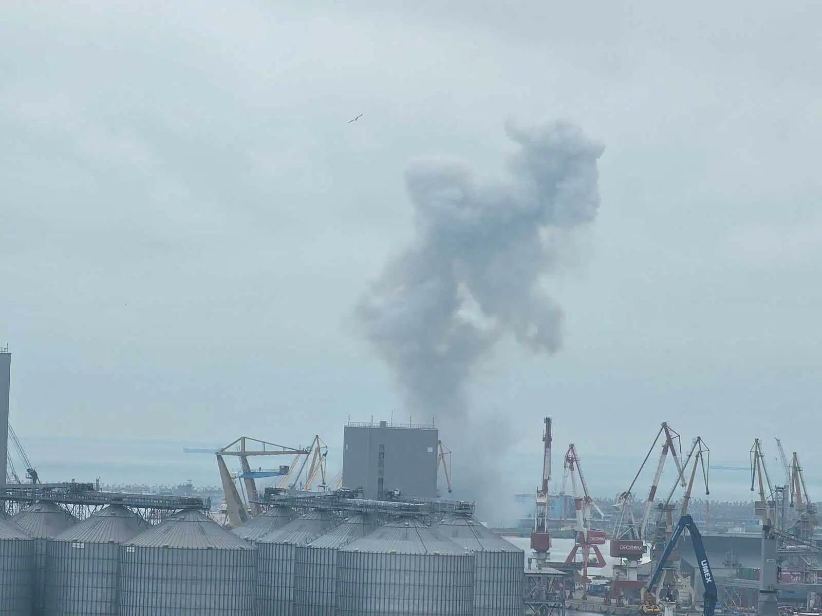 Dron eksplodował w pobliżu portu w Konstancy w Rumunii [+WIDEO]