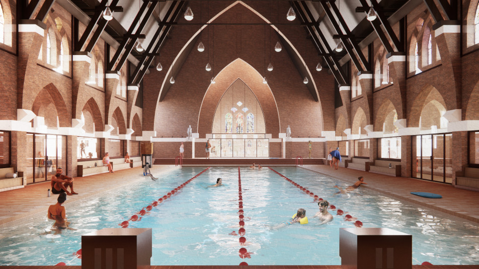 Kościół zamieniony w basen. Holenderski projekt „Holy Water” budzi kontrowersje
