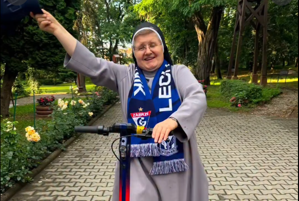 Siostra Józefa wspiera Lecha Poznań przed meczem o Superpuchar Polski