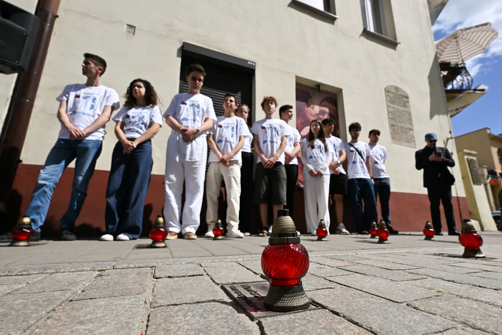 Rabin Schudrich zaapelował o jedność podczas obchodów 80. rocznicy pogromu Żydów