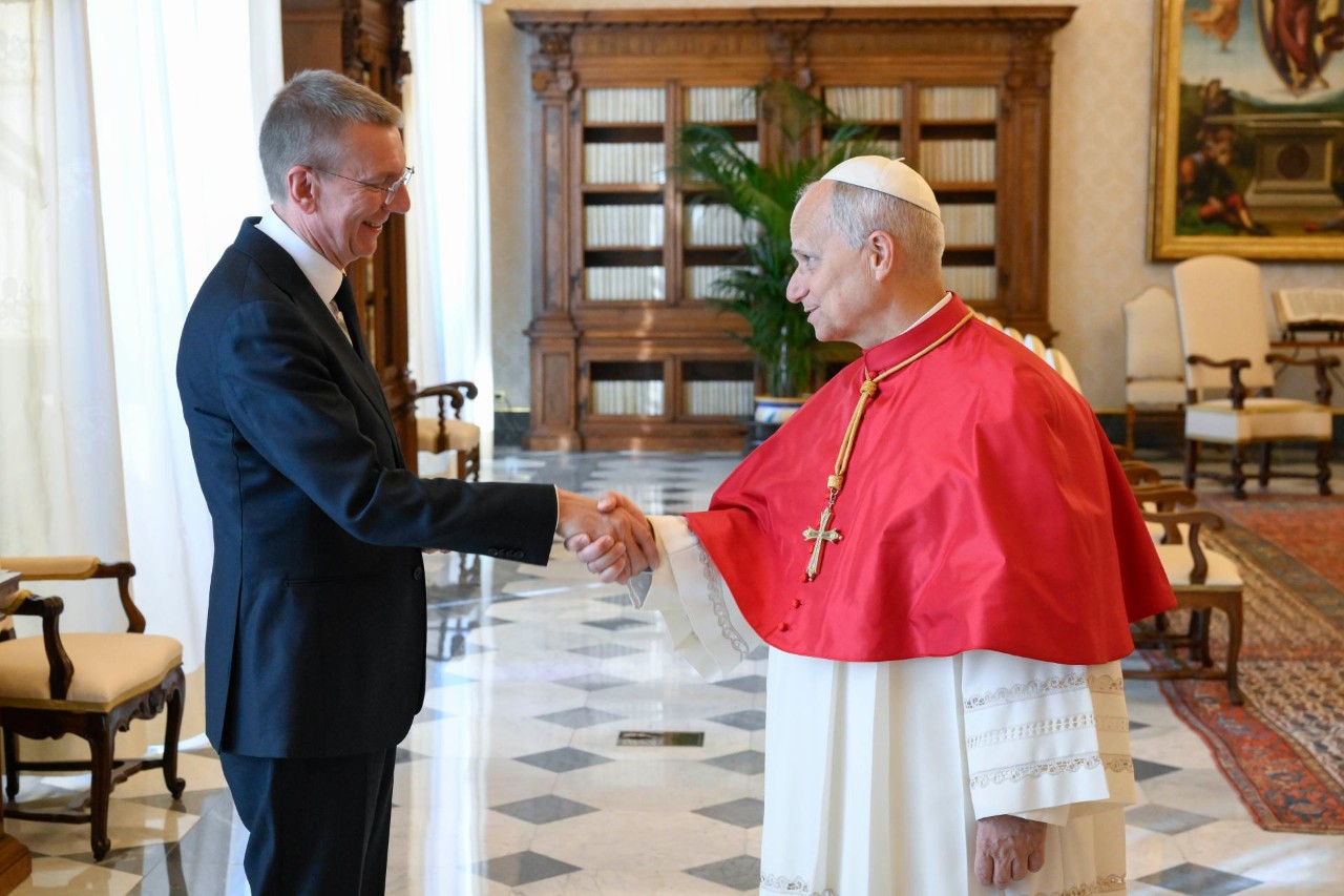 Leon XIV przyjął prezydenta Łotwy. Rozmowy o wojnie na Ukrainie