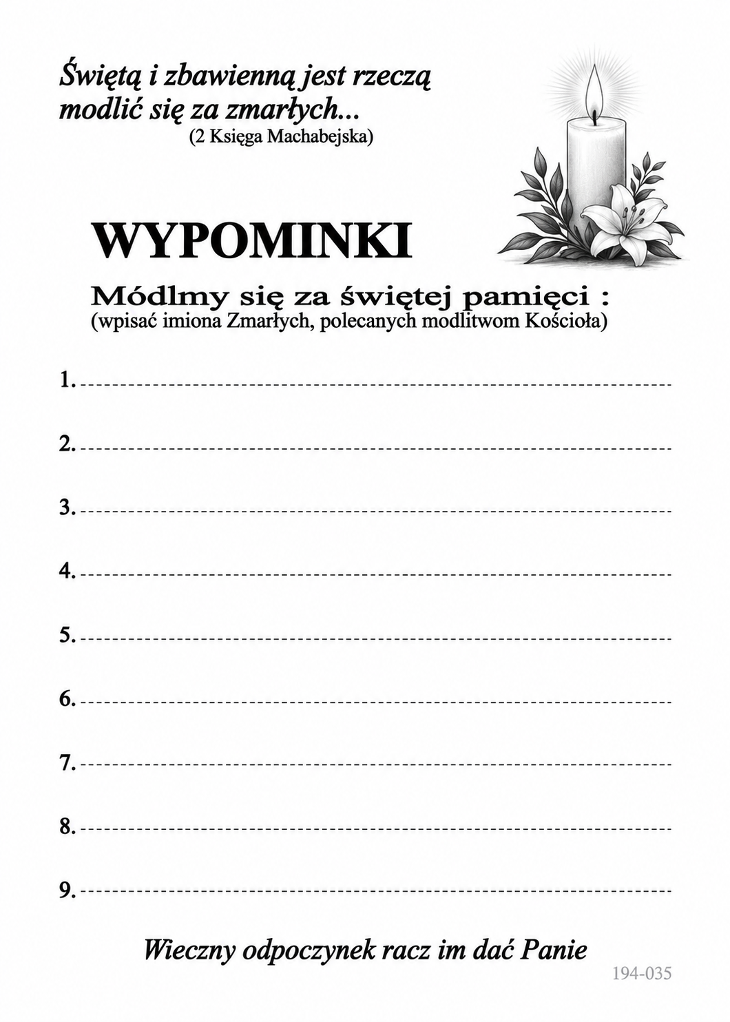 Wypominki za zmarłych. Czym są i jak je poprawnie przygotować?