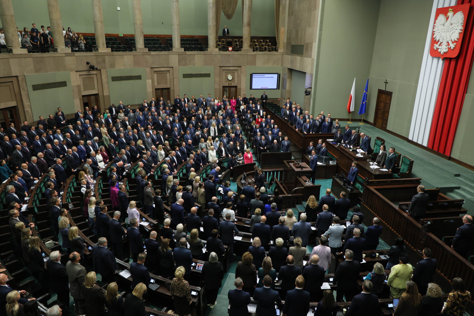 Sejm uczcił minutą ciszy pamięć pracownicy szkoły podstawowej w Leszczydole-Nowinach
