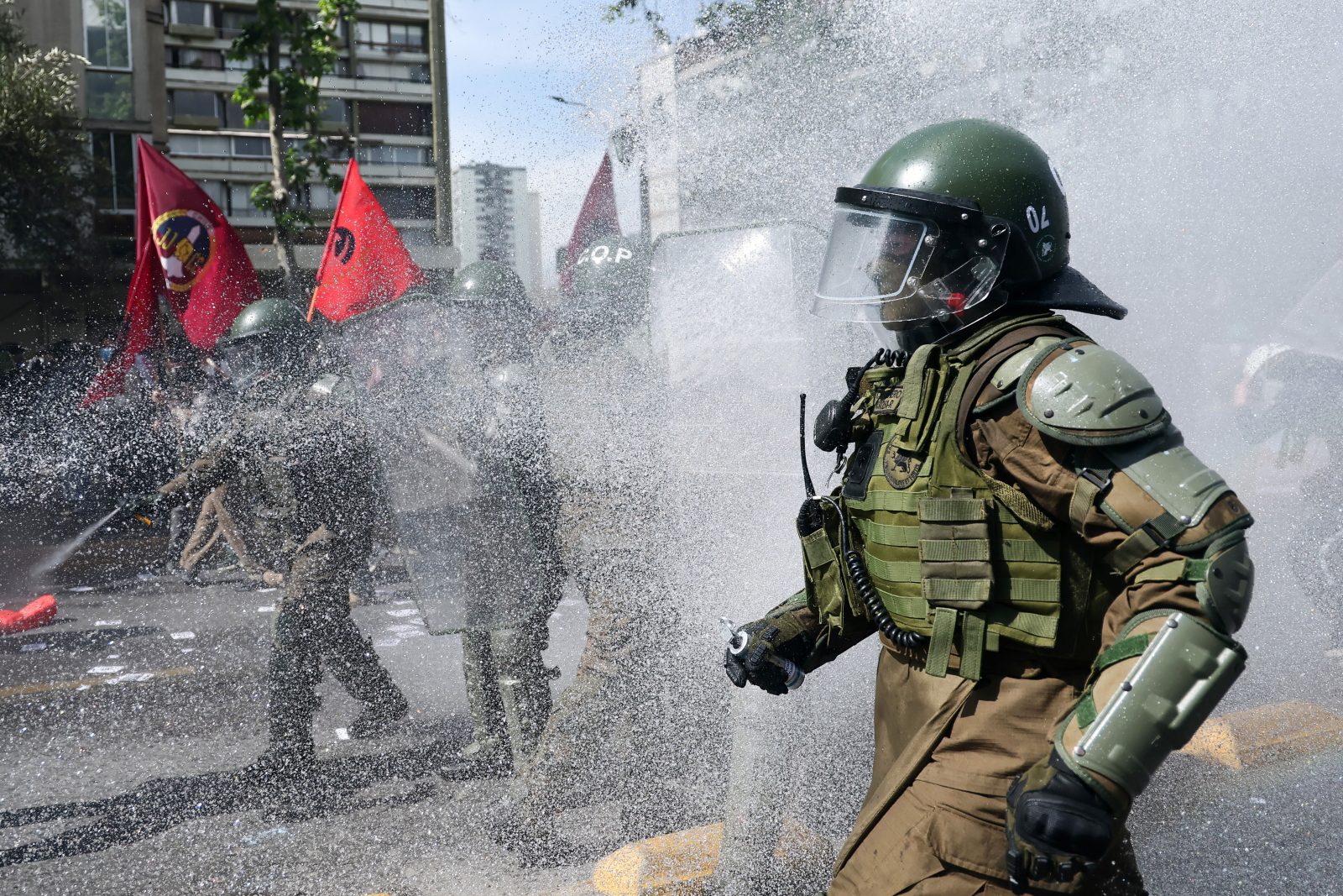 Protesty w Chile. Policja starła się ze studentami [+GALERIA]