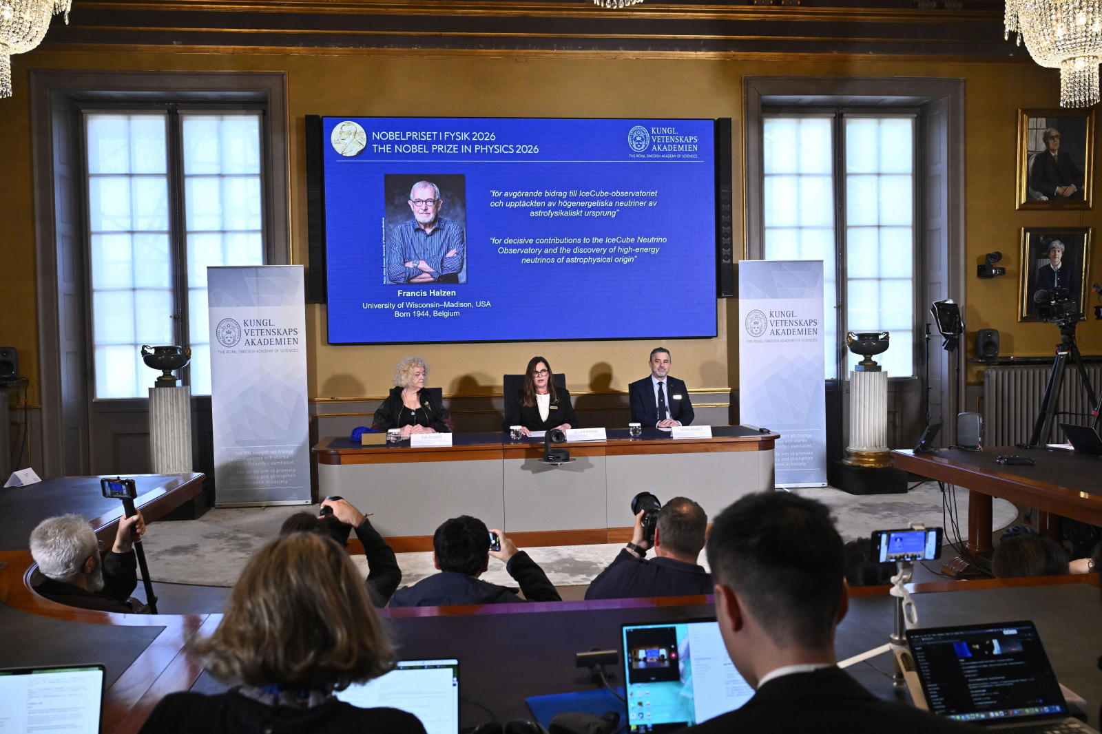 Francis Halzen laureatem tegorocznej Nagrody Nobla z fizyki